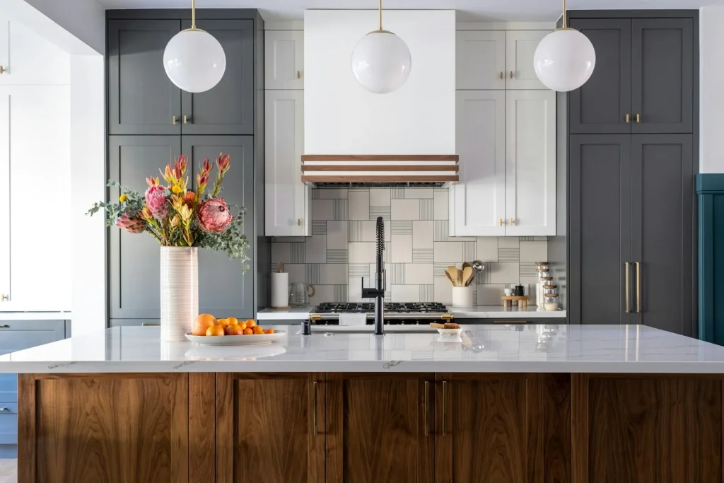 [PLACEHOLDER — client project photo] Transitional kitchen in warm neutrals