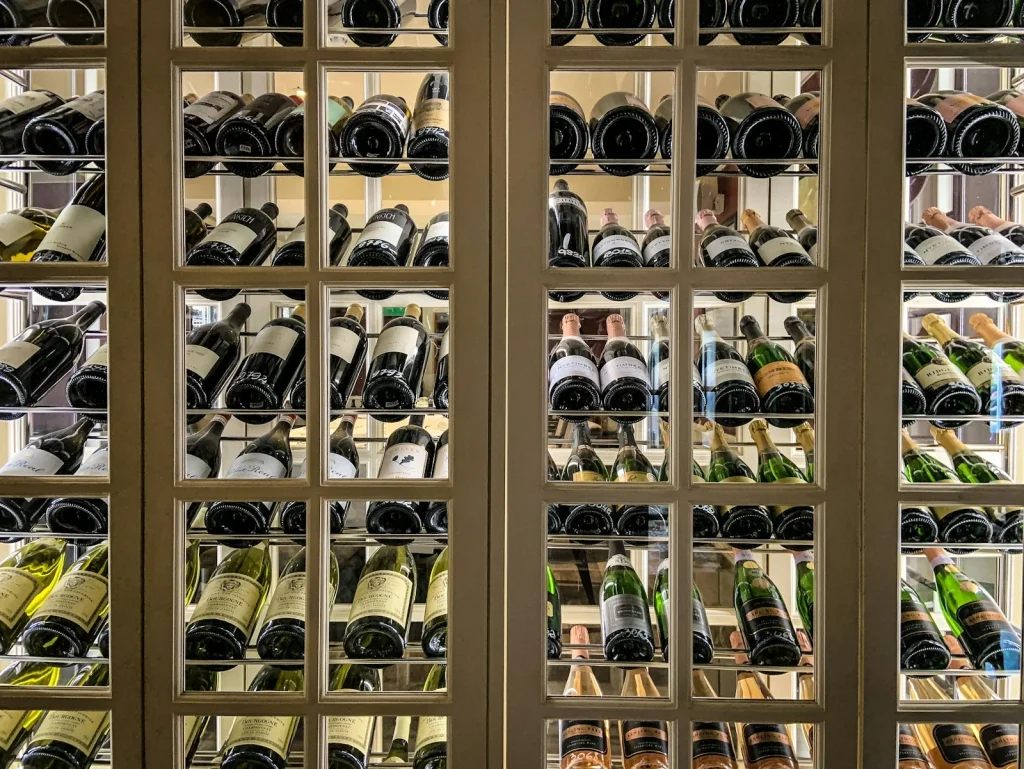 [PLACEHOLDER — client project photo] Custom wine storage wall